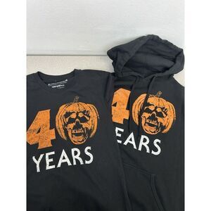 Gutter Garbs Halloween II, 40 Years, Set Of T Shirt & Sweatshirt, Black,  Small